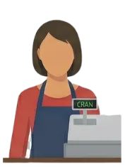 エアコンで悩む人物イラスト