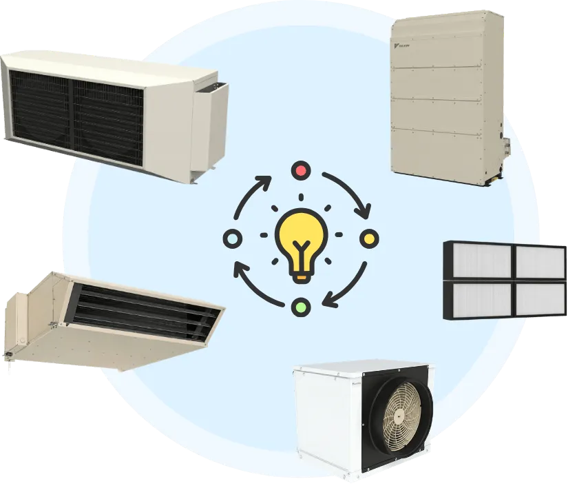作業環境に合わせた暑熱対策のご提案イラスト
