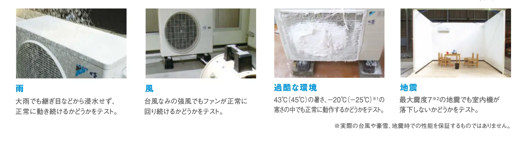 高い耐久性（長寿命）の説明